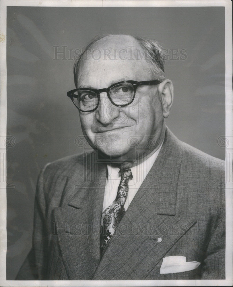 1953 Press Photo Benjamin Samuels President Chicago Yellow Cab - Historic Images