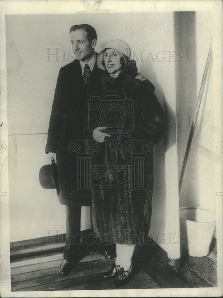 1930 Press Photo Opera Singer Mme Amelita Galli Curci Husband Homer Samuels - Historic Images