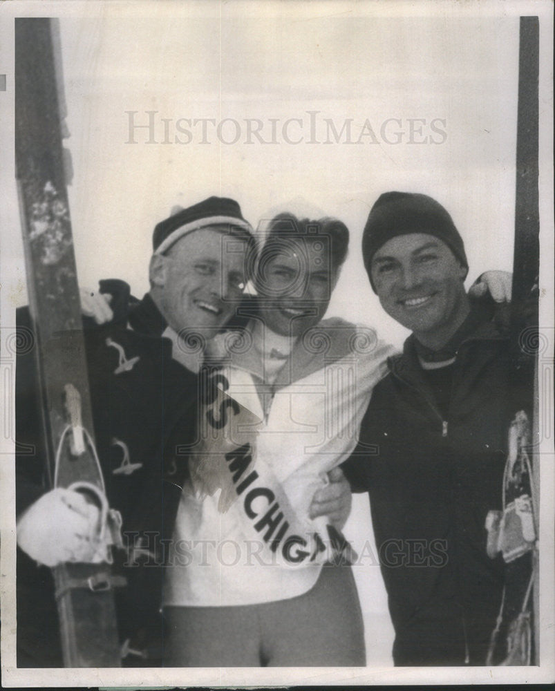 1958 Press Photo Ansten Samuelstuen defending Norge Champion - Historic Images