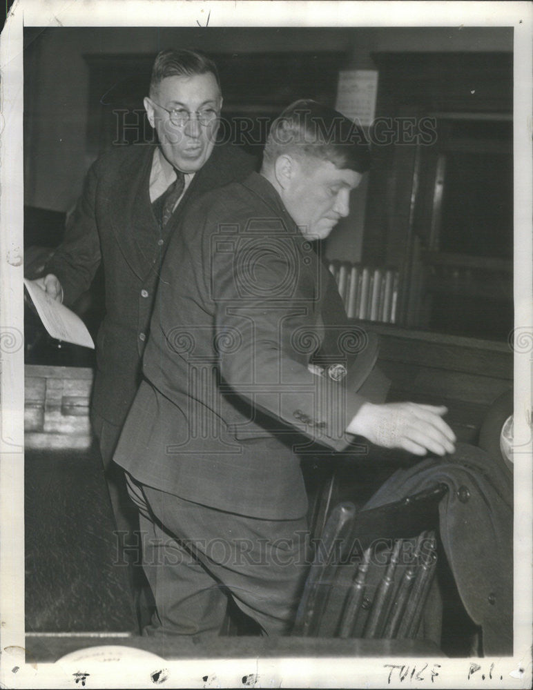 1939 Press Photo James Murray, Attorney John Clinnin - Historic Images