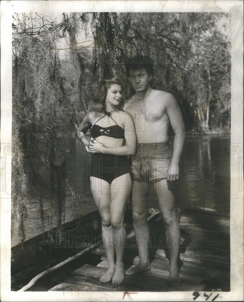 1947 Press Photo Althea Murphy and Mikel COnrad,actors - Historic Images