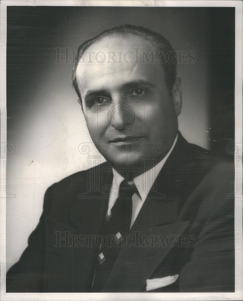 1954 Press Photo  Lebanese Consul Nicholas Salamie - Historic Images