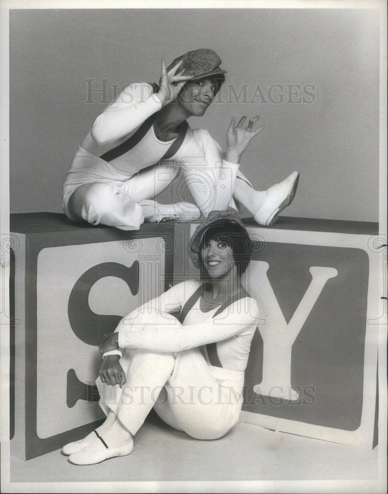 1977 Press Photo Lorene Yarnell &amp; Robert Shields stars of &quot;Shields &amp; Yarnell&quot; - Historic Images