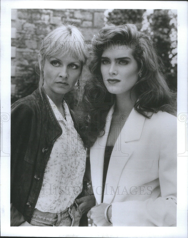 1991 Press Photo Twiggy Lawson and Brooke Shields - Historic Images