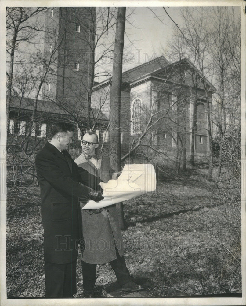 1956 Press Photo Winnetka Congregational Church Ministers Duncan MacBryde - Historic Images