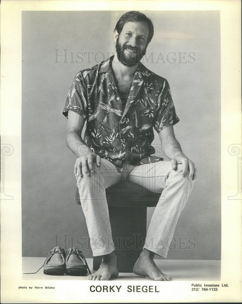 1987 Press Photo Corky Siegel musician - Historic Images