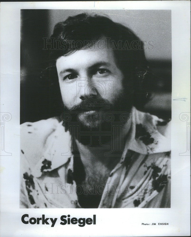 1976 Press Photo Musician Corky siegel - Historic Images