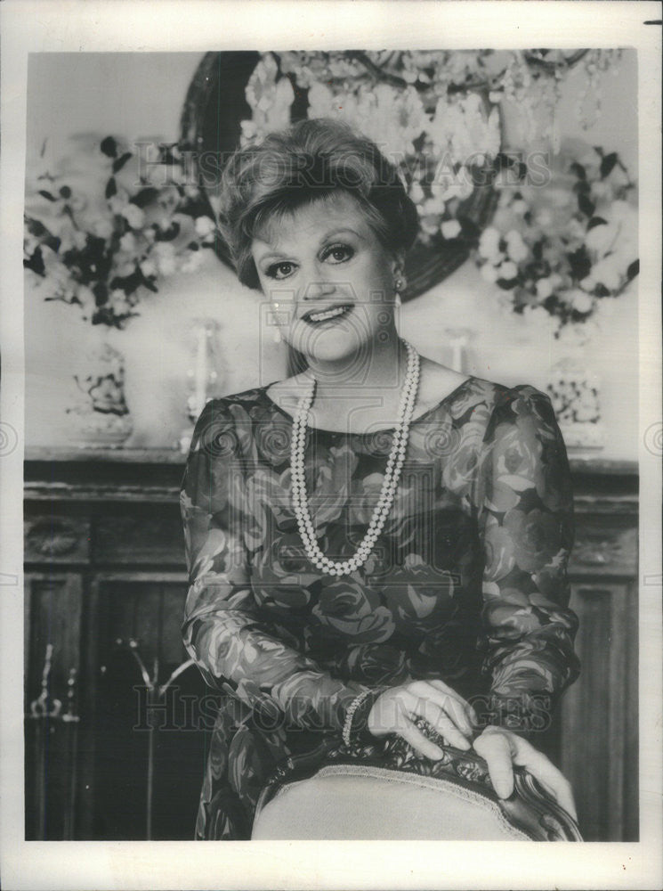 1986 Press Photo Actress Angela Lansbury In CBS Television Show Murder She Wrote - Historic Images