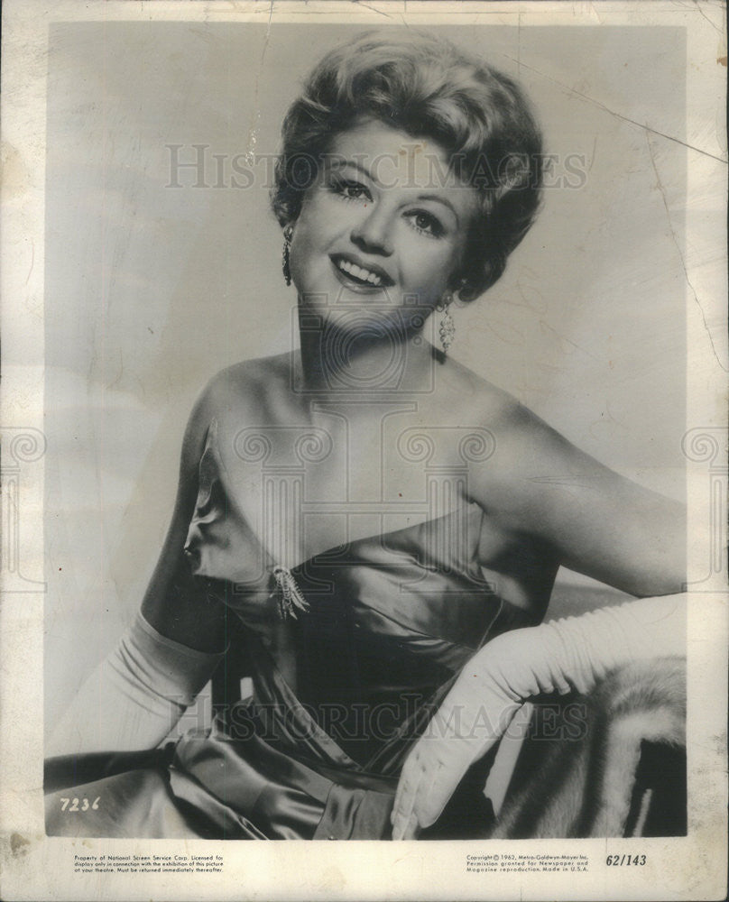 1962 Press Photo of actress Angela Lansbury - Historic Images