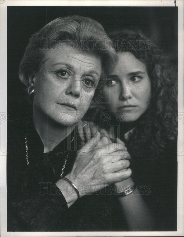 1988 Press Photo Angela Lansbury and Molly Hagen,actresses - Historic Images