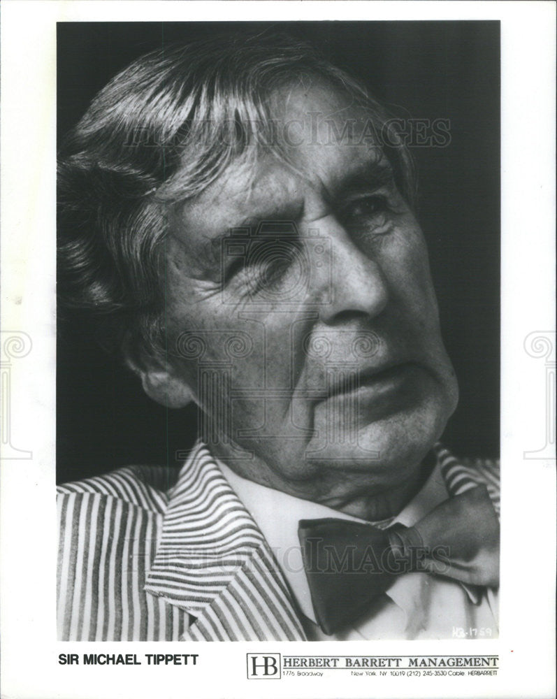 1991 Press Photo Michael Tippett,orchestra - Historic Images