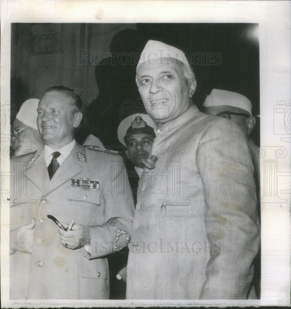 1954 Press Photo Indian premier jawaharlal nehru - Historic Images