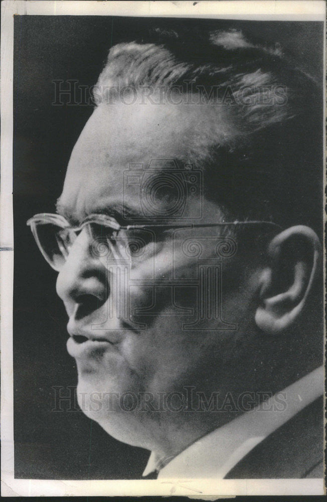 1963 Press Photo Yugoslavia&#39;s Marshal Tito Addresses UN Gen Assembly - Historic Images