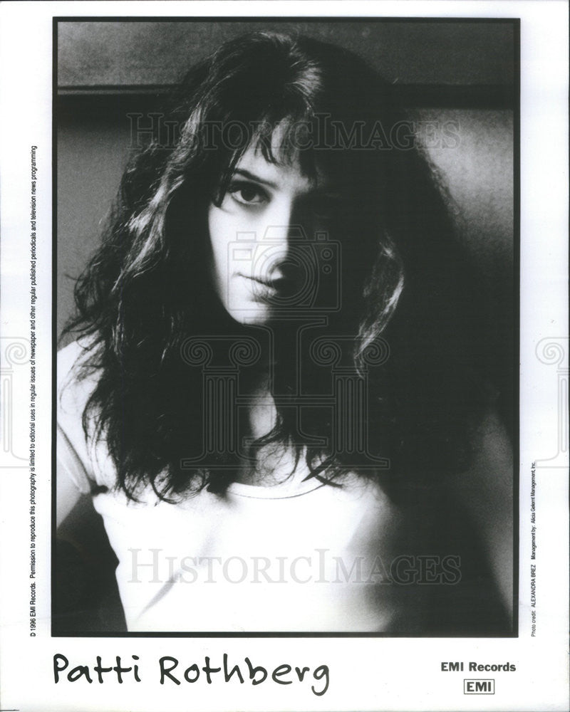 1996 Press Photo Singer Patti Rothberg - Historic Images