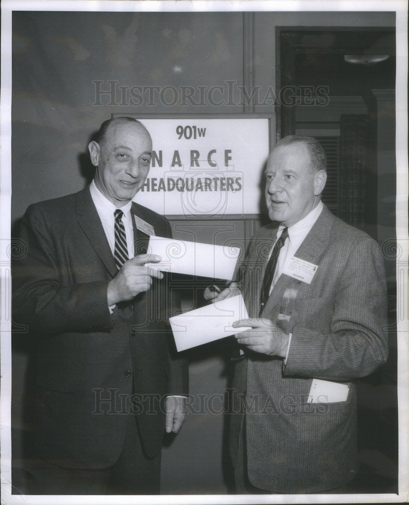 1958 Press Photo Louis Rothschild and Louis Rothschild - Historic Images