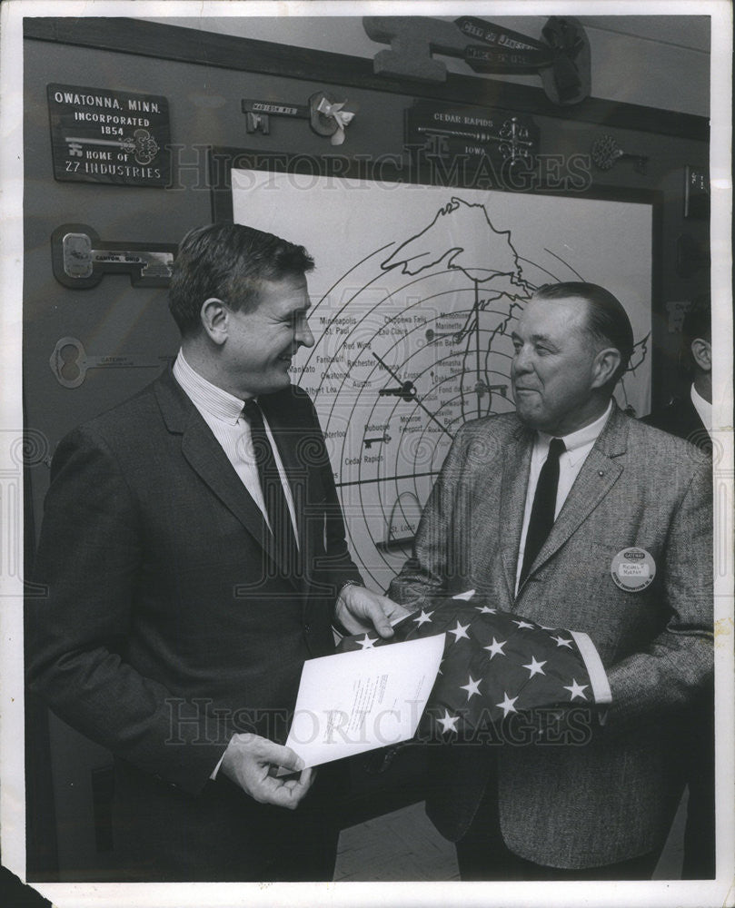 1968 Press Photo Daniel Rostenkowski Congress Michael Murphy President Chicago - Historic Images