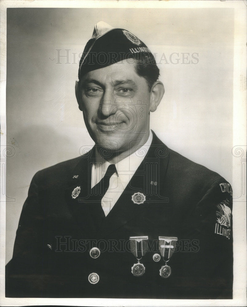 1941 Press Photo Louis Rosset 6th District Commander Officiate American Legion - Historic Images