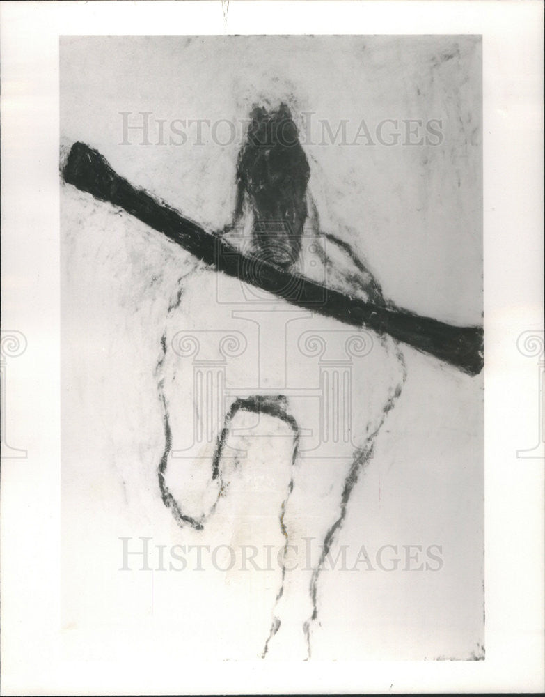 1993 Press Photo Susan Rothenberg Pontiac Acrylic Painting - Historic Images