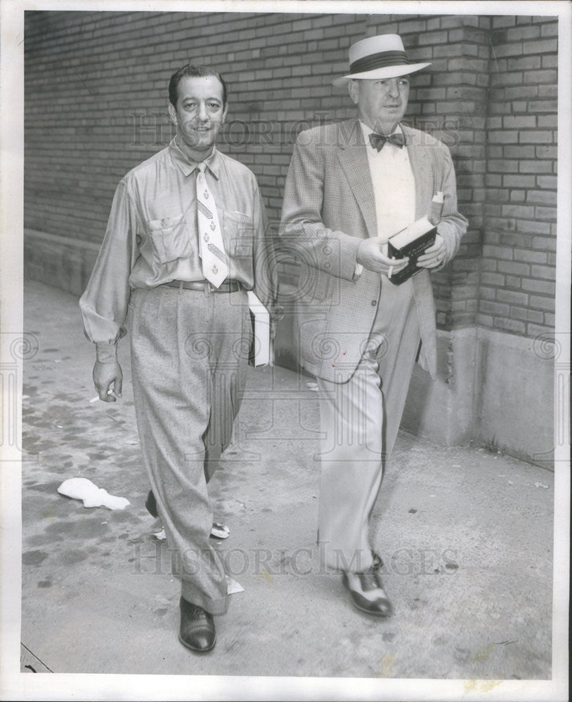 1954 Press Photo vince Occhipinti inquest capt. homicide - Historic Images