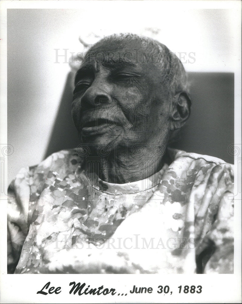 1993 Press Photo Centenarian Lee Mintor Announcement Of Death At Age 110 - Historic Images