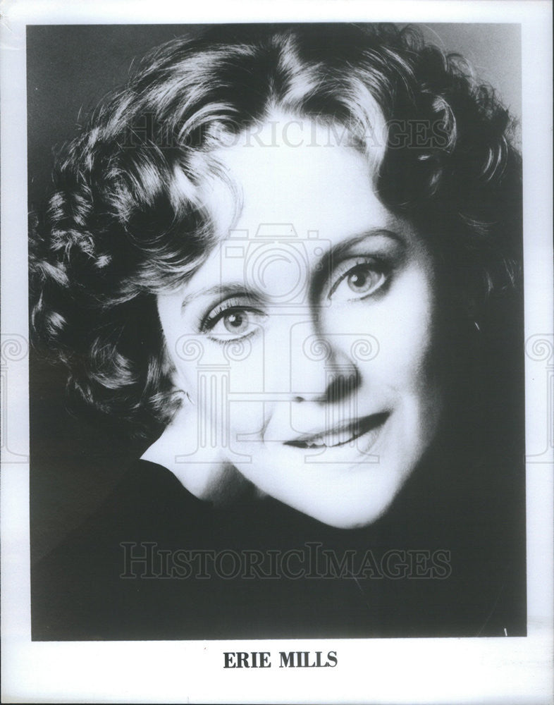 Press Photo Erie Mills Operatic Soprano Singer - Historic Images