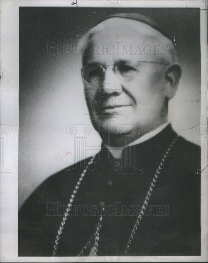 1946 Press Photo Madison Diocese New Bishop Patrick O&#39;Connor Formal Portrait - Historic Images