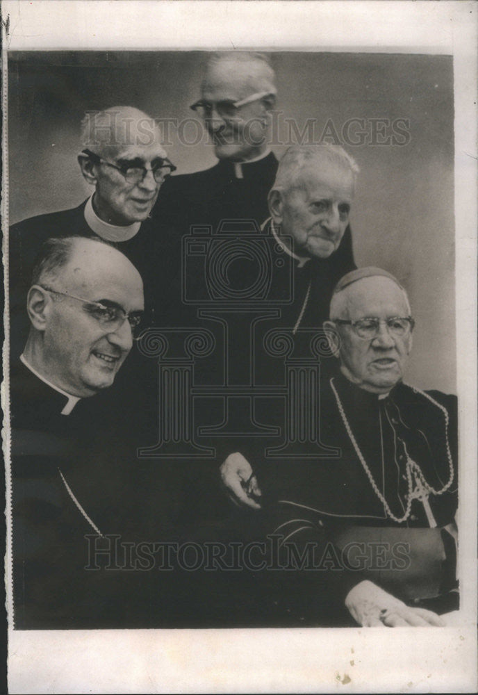 1962 Press Photo Bishop William OConnor Jubilee Albert Meyer Louis Zirbes - Historic Images