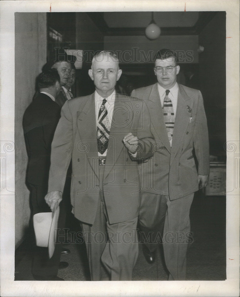 1950 Press Photo Ernest Overbey Rep candidate for Will County sheriff - Historic Images