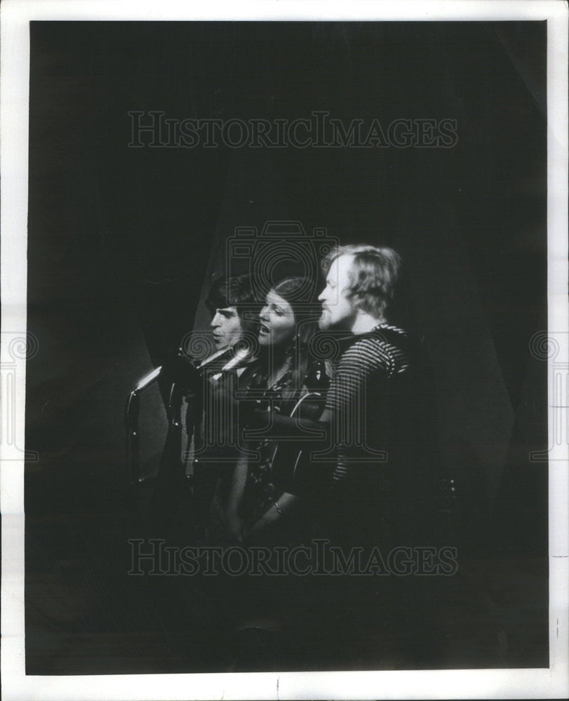 1972 Press Photo &quot;Our Friends&quot; Sister-Brother Folk-Pop Trio - Historic Images