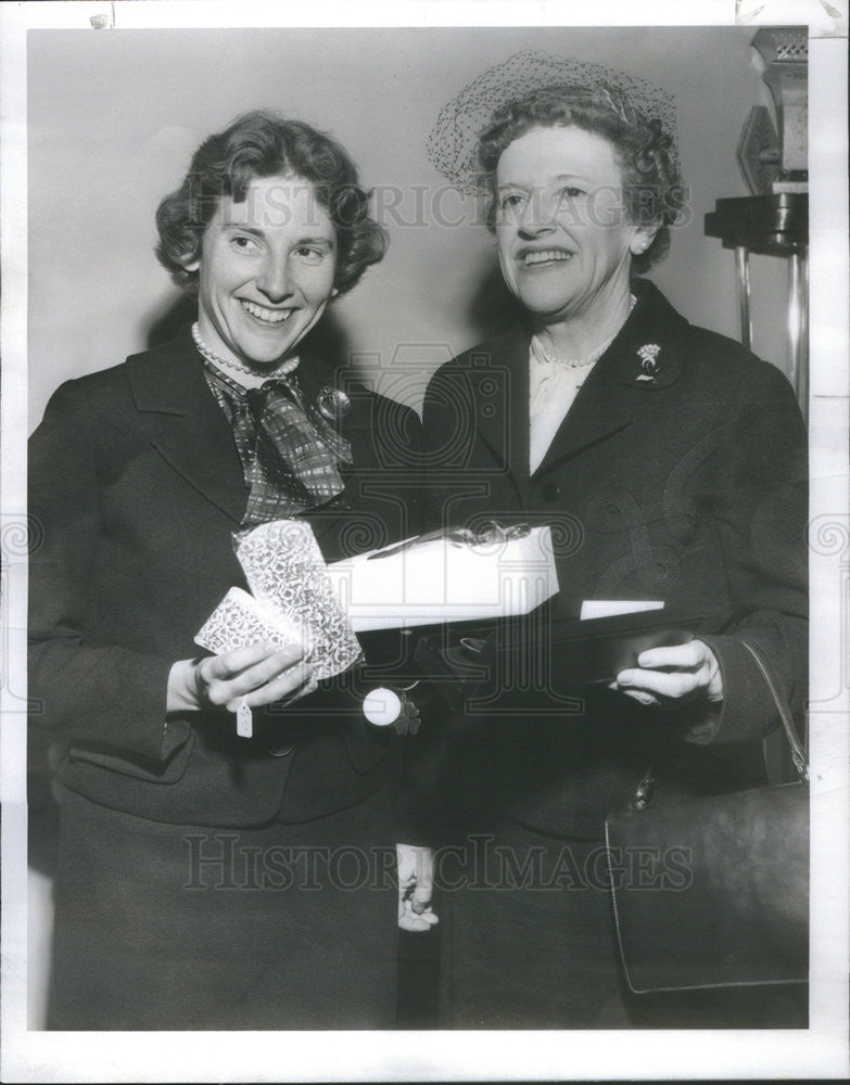 1959 Press Photo Mother and Daughter Mrs John B Ottman, Mrs Herbert H Kennedy - Historic Images