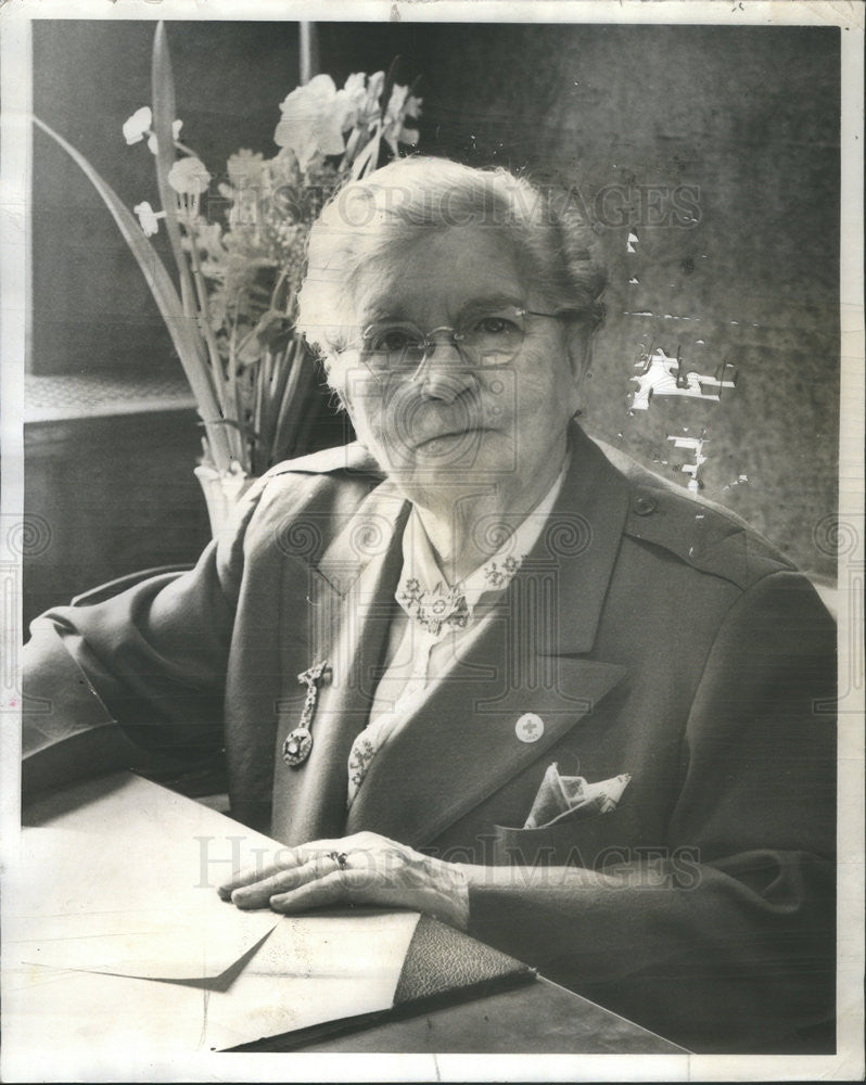 1944 Press Photo Former Police Supt of women Kate O&#39;Connor - Historic Images