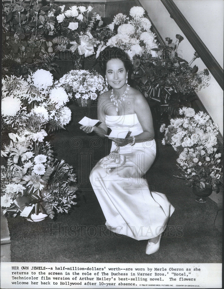 1967 Press Photo Merle Oberon Hotel - Historic Images