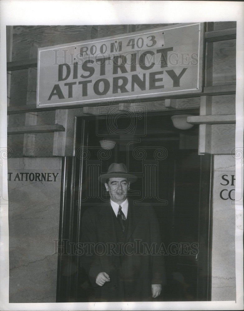 1945 Press Photo New York Mayor William O&#39;Dwyer - Historic Images