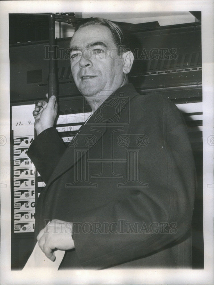 1945 Press Photo William O&#39;Dwyyer Democrat New York Mayor Candidate - Historic Images