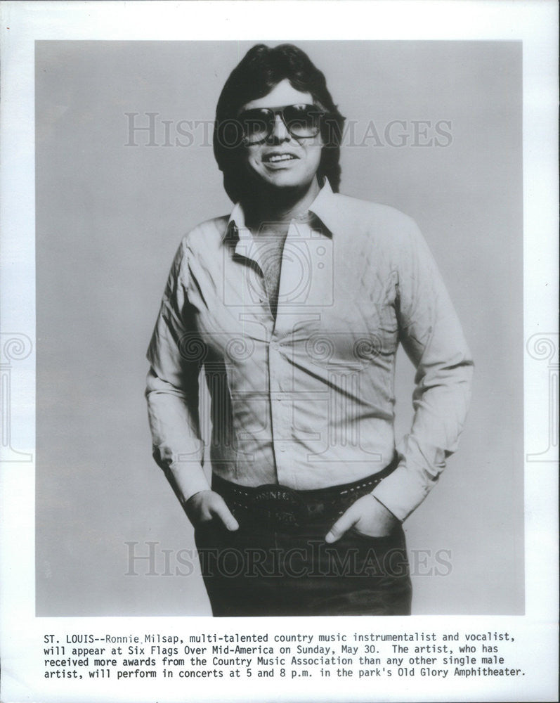 Press Photo Ronnie Milsap Country Music Instrumentalist &amp; Vocalist - Historic Images