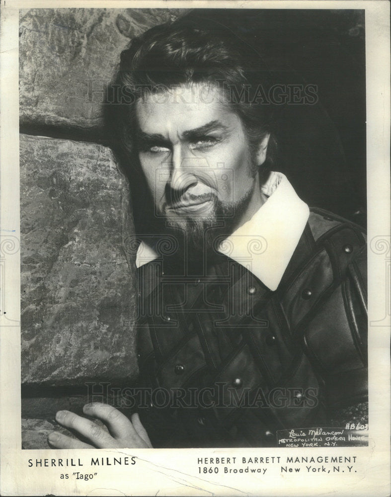 1976 Press Photo Copy Sherrill Milnes In Iago Metropolitan Opera House NYC - Historic Images