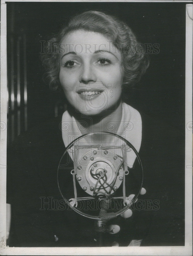 1935 Press Photo Miss Dorothy Page She is "The Most Beautiful Gril in Radio" - Historic Images