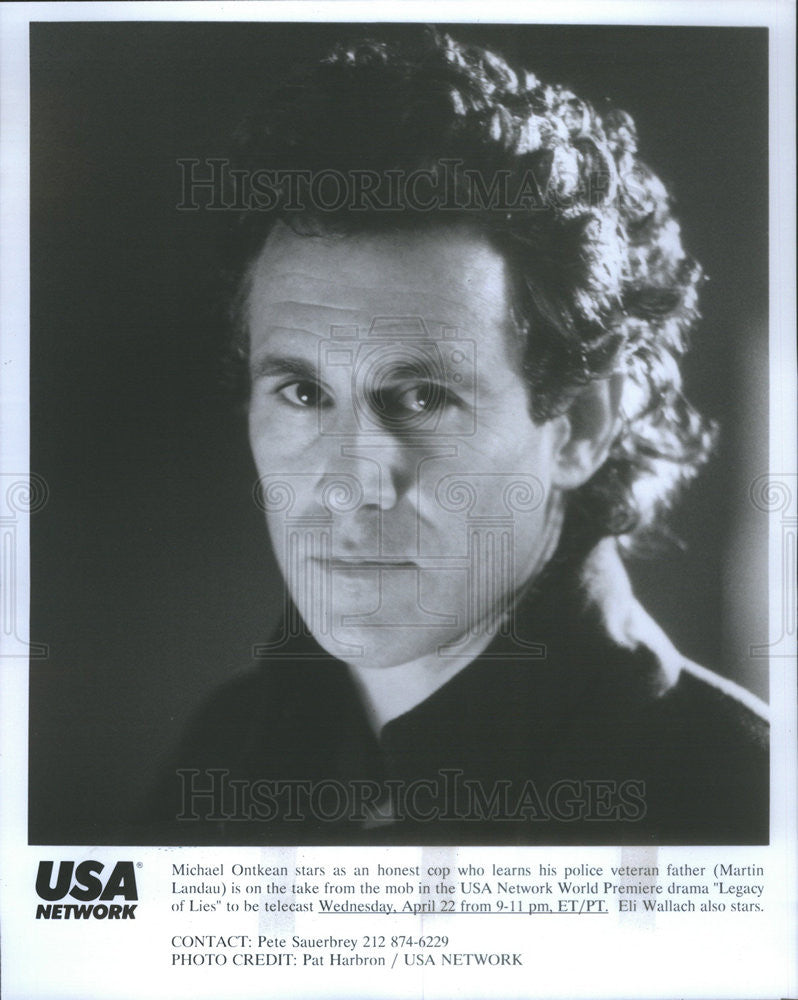 Undated Press Photo Michael Ontkean Actor "Legacy of Lies" - Historic Images