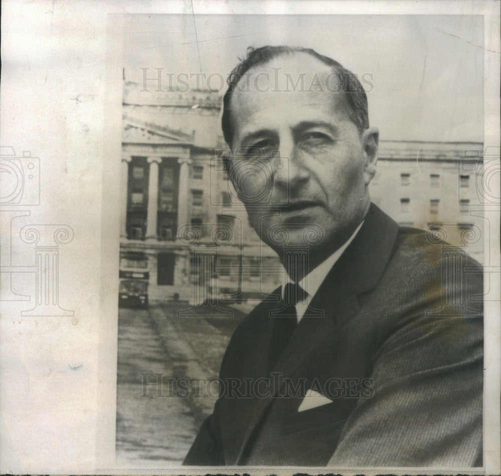 1969 Press Photo Terrence O'Neill Resigns As Prime Minister Of Northern Ireland - Historic Images