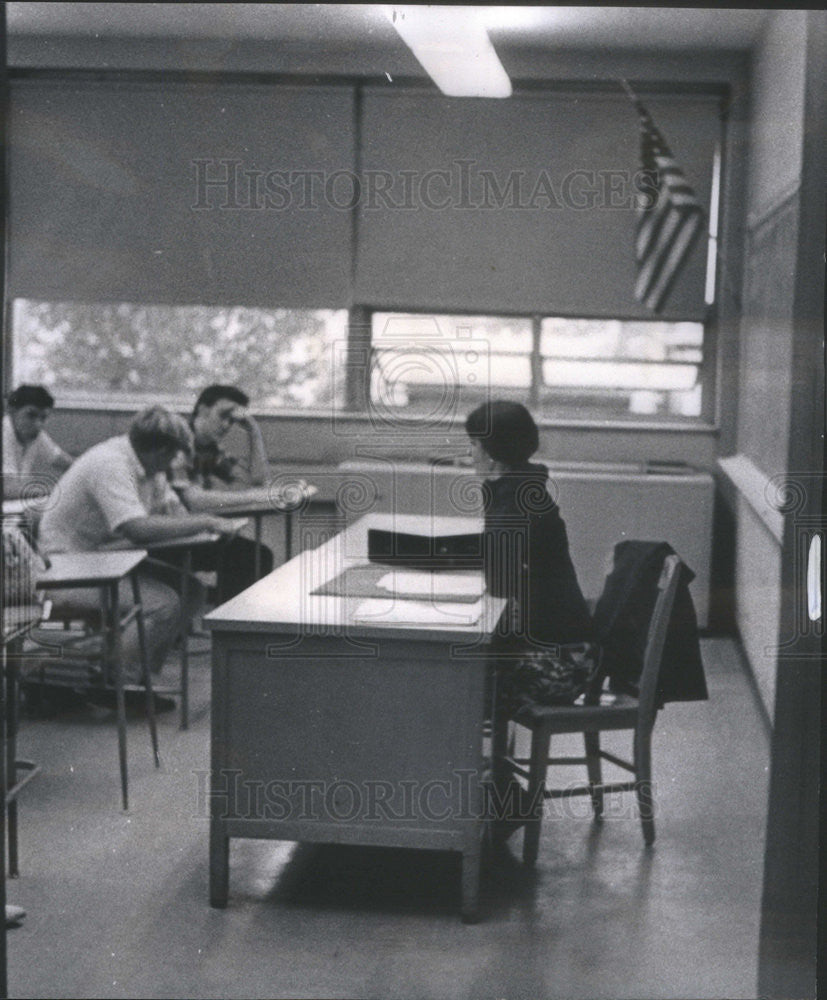 1967 Press Photo Mrs Albert A Raby Bogan Junior College - Historic Images