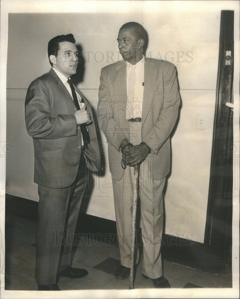 1965 Press Photo Walter Radford Criminal Anthony F. Mannina Attorney Lawyer - Historic Images