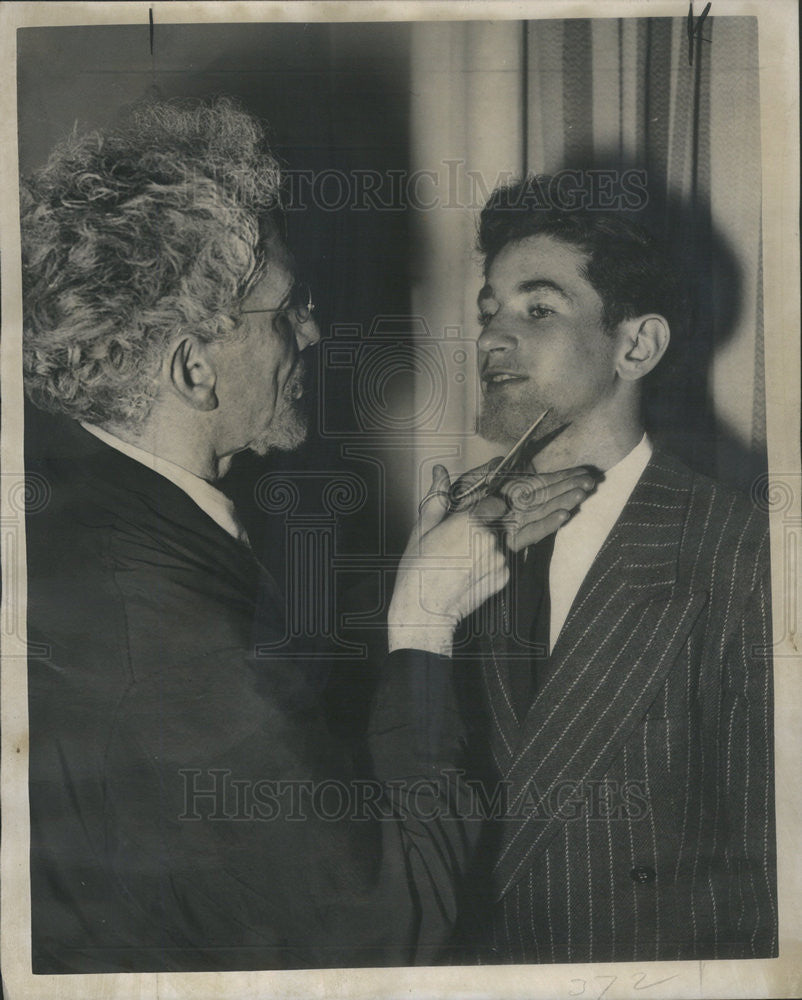 1947 Press Photo Sam Jaffe, Allen Rafalson &quot;Jazz Singer&quot; - Historic Images