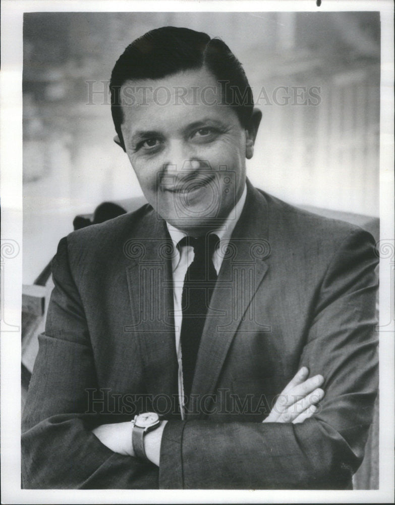 1968 Press Photo Gabe Pressman NBC News Anchor Journalist New York - Historic Images