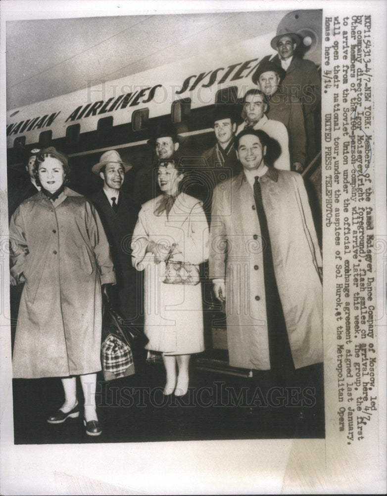 1958 Press Photo Igor Moiseyev Dance Company - Historic Images