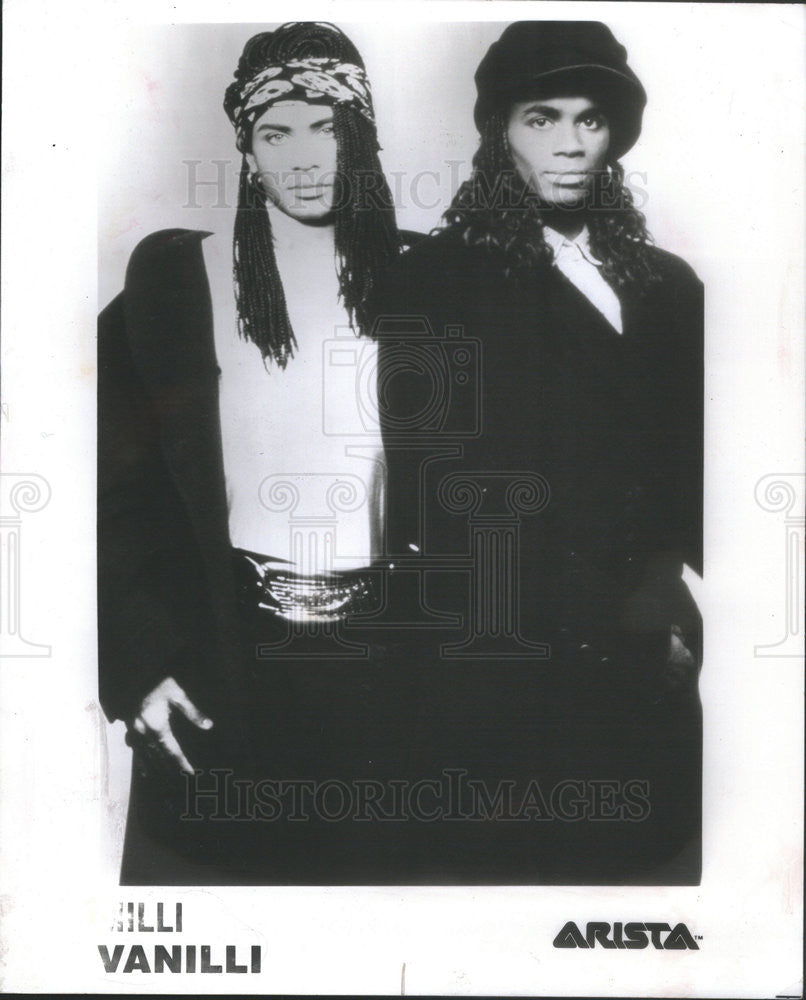 1989 Press Photo Milli Vanilli musician - Historic Images