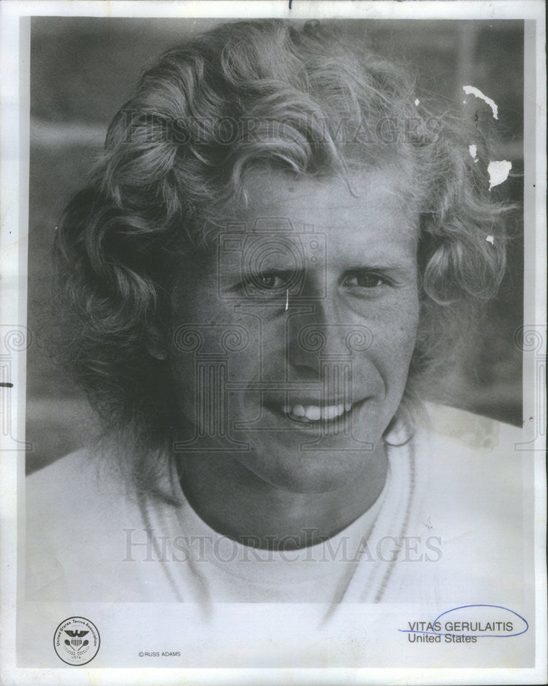 1976 Press Photo Tennis Player Vitas Gerulaitis - Historic Images