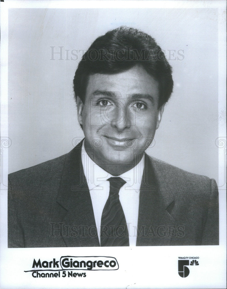 1989 Press Photo Mark Giangreco/Sportscaster - Historic Images