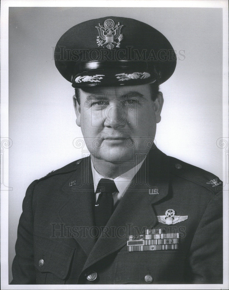 1968 Press Photo Col John P. Gibbons USAF Commander - Historic Images