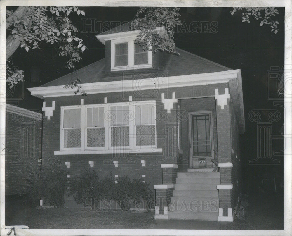 1956 Press Photo House where Bessie Roth lives in Berwyn - Historic Images