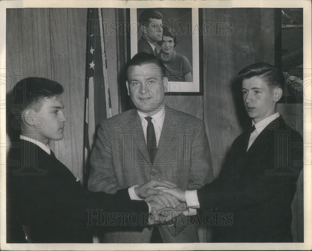 Press Photo Congressman D. Rostenkowski, G. Chodzinski, E. Nowinski - Historic Images